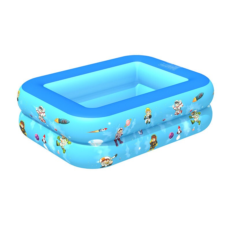 Slidbestandig oppustelig pool hjem indendørs og udendørs babylegetøj pool firkantet padlebassin pvc oppustelig pool swimmingpool: 120cm