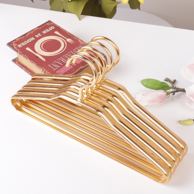 Cintre en alliage d'aluminium antidérapant | Pour enfants, espace en aluminium, aucun agent fluorescent peut être utilisé sur une tenture antidérapante de 20 ans pour rangement à la maison