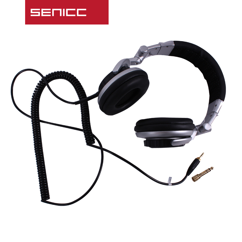 Senicc ST-80 Professionele Dj Studio Monitor Hoofdtelefoon Stereo Draagbare Headset Met 3.5 Mm 6.3 Mm Jack 50 Mm Dirver Uitgebreide koord: without box