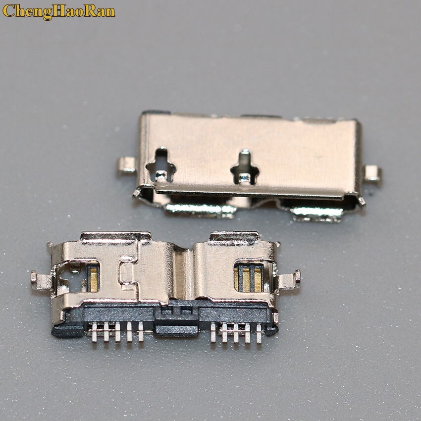 Chenghaoran 2 kpl micro usb 3.0 jack 10 pin naaras pistoke tail latausportti mobiili kovalevy liitäntä mikroliitin: No 10