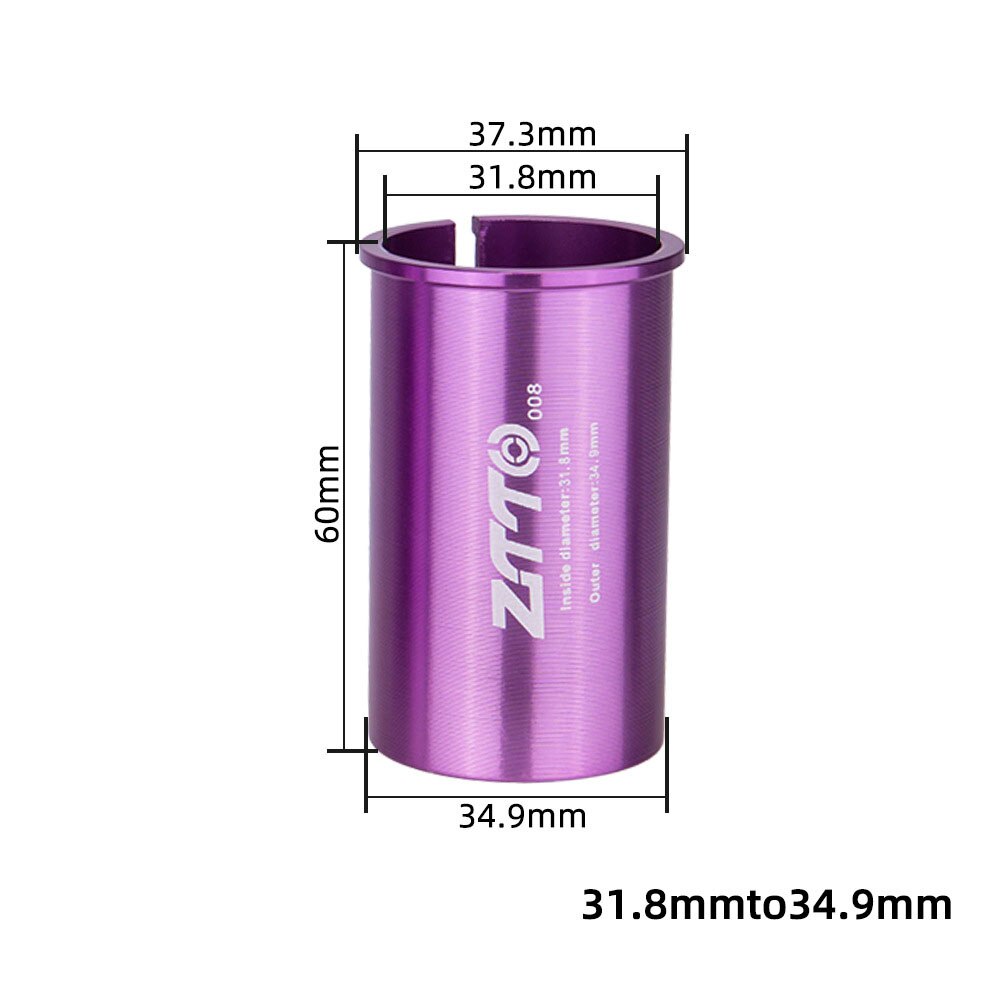 Bicycle Seatpost Adapter Alloy Sleeve Convert Seat Post Tube Conversion Adapter 25.4/27.2/28.6/30.4/30.8/31.6/33.9/34.9: 31.8-34.9mm