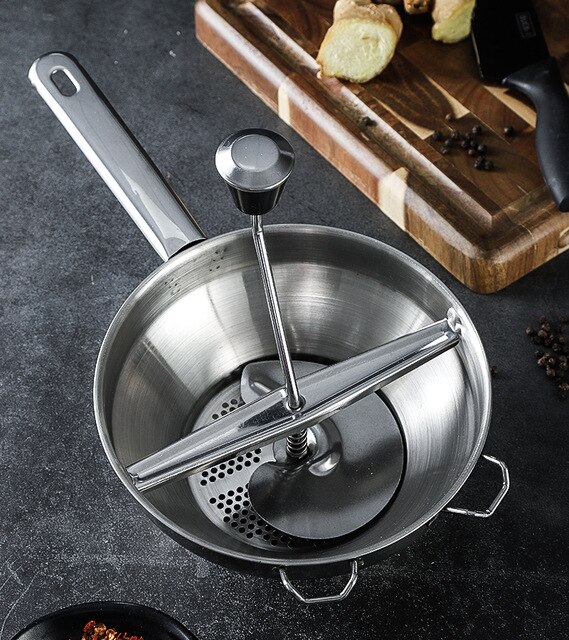 Aardappel Pompoen Stamper Rvs Groente Fruit Puree Drukken Tool Molen Voedsel Maischen Keuken Accessoires
