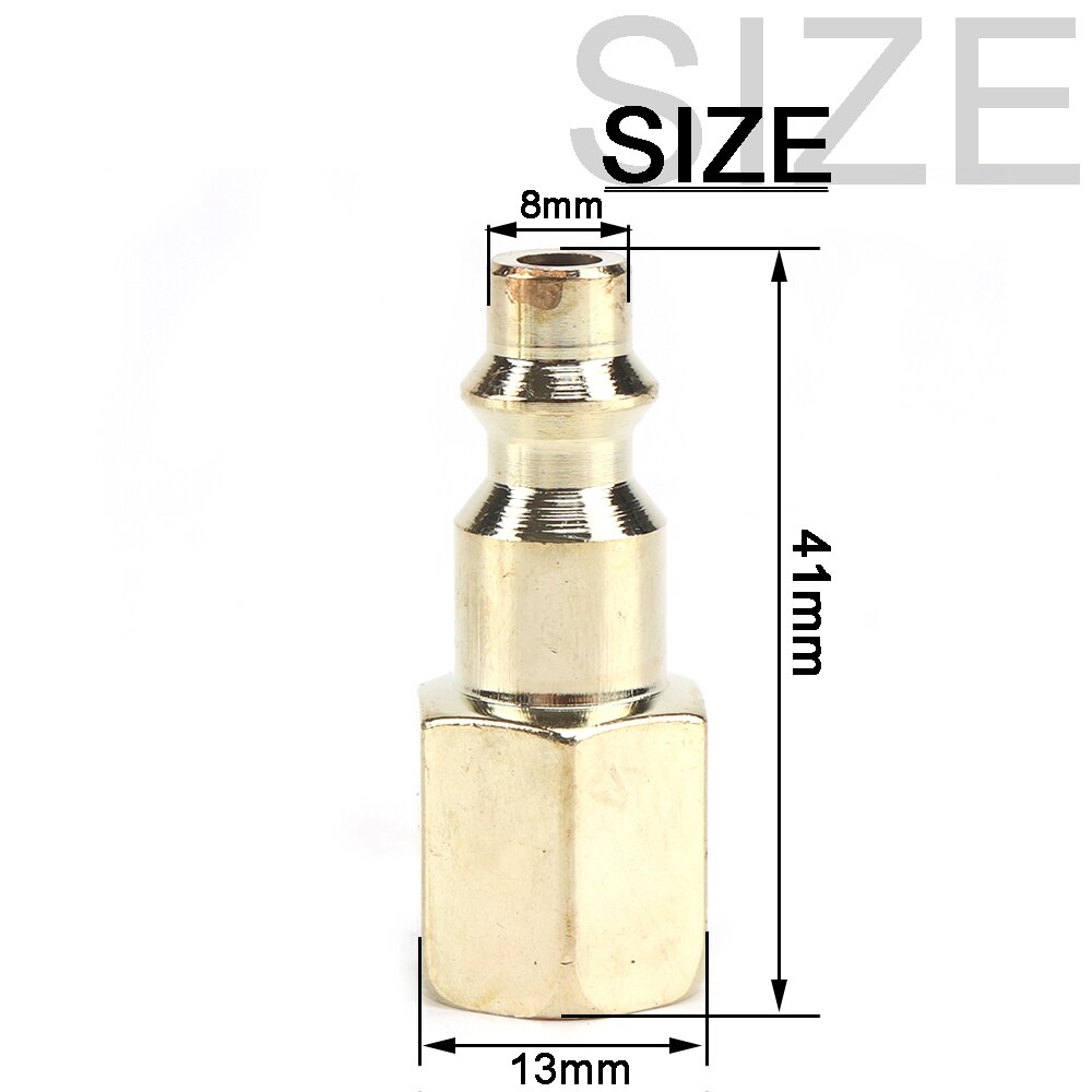 1Pc Quick Coupler Tool 1/4" NPT Air Line Hose Fitting Coupling Adapter Hardening Steel Compressor Connector Sell: PF