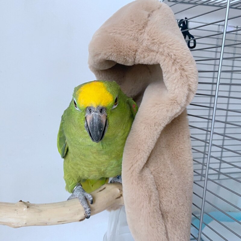 Hiver oiseau châle nid coin perroquet couverture Animal de compagnie petit Animal suspendu tente Cage décoration pour perruche calopsitte Lovebird