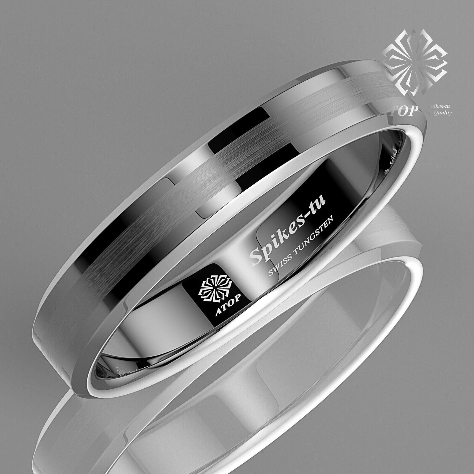 Bague de mariage en carbure de tungstène à deux tons, couleur titane, bijoux de mariée pour hommes