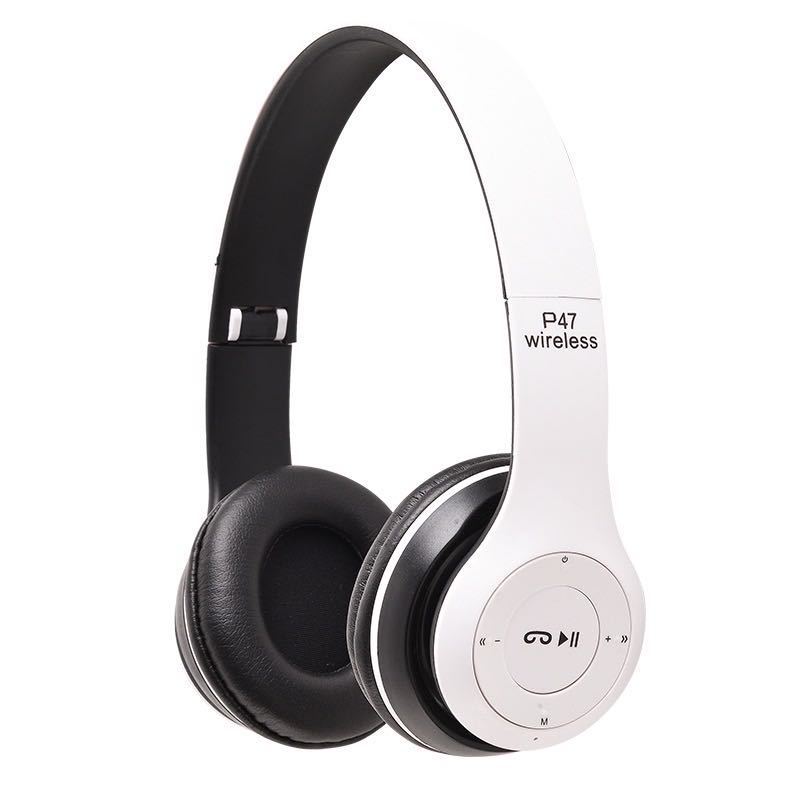 Wireless Bluetooth 5.0 Headphones Over Ear Headest Foldable Headphone with Mic Hi-Fi Stereo For phone pc laptop