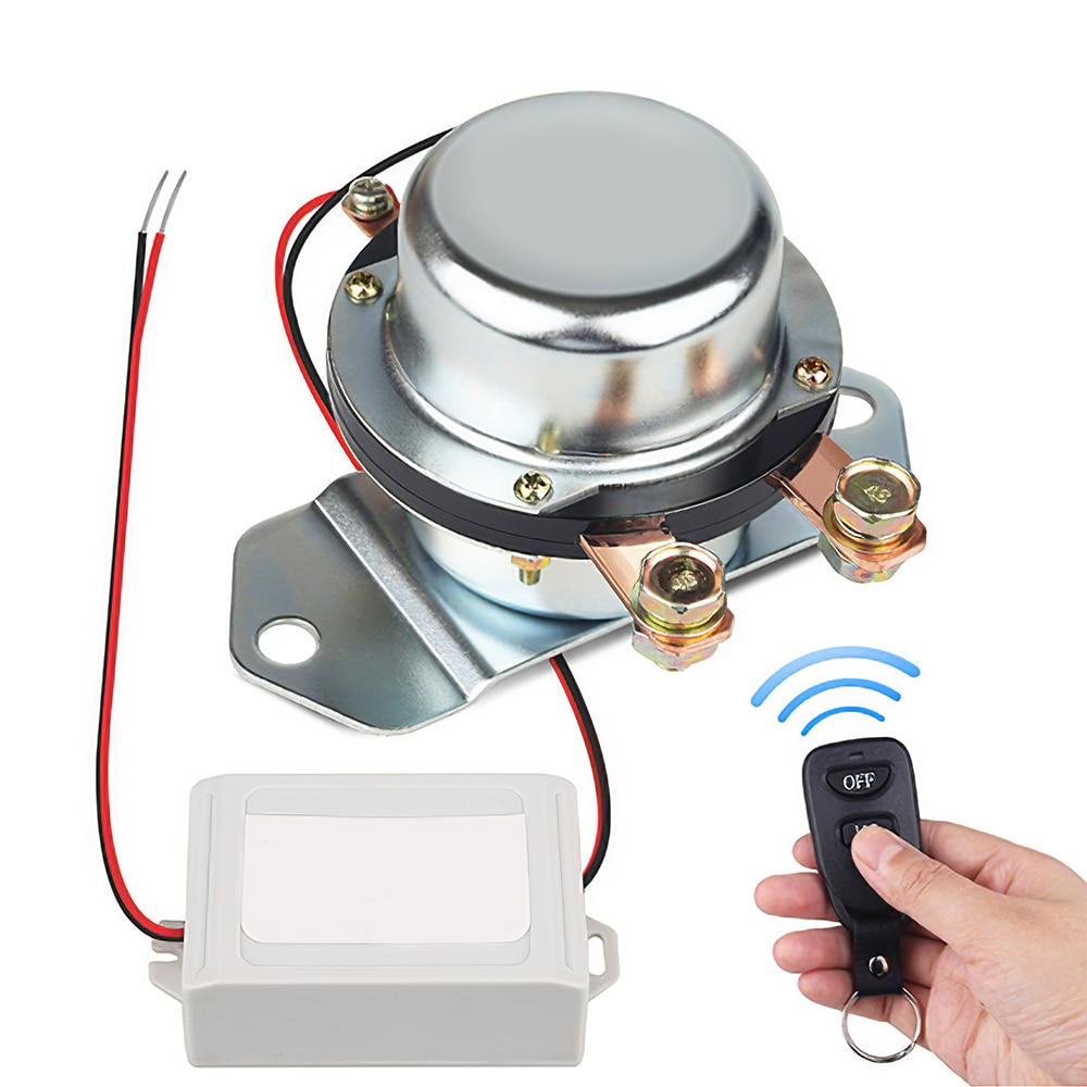 Vehicle Wireless Remote Control Car Battery Master Switches 24V/12V 180A Cut Off Switch Power Electromagnetic Disconnect