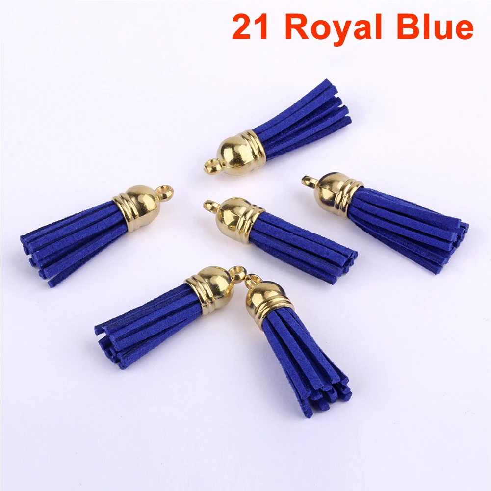 20 unids/lote borlas llavero de cuero borlas Mini borlas para manualidades DIY llavero colgante joyería de verano hacer pendientes dijes: Beige