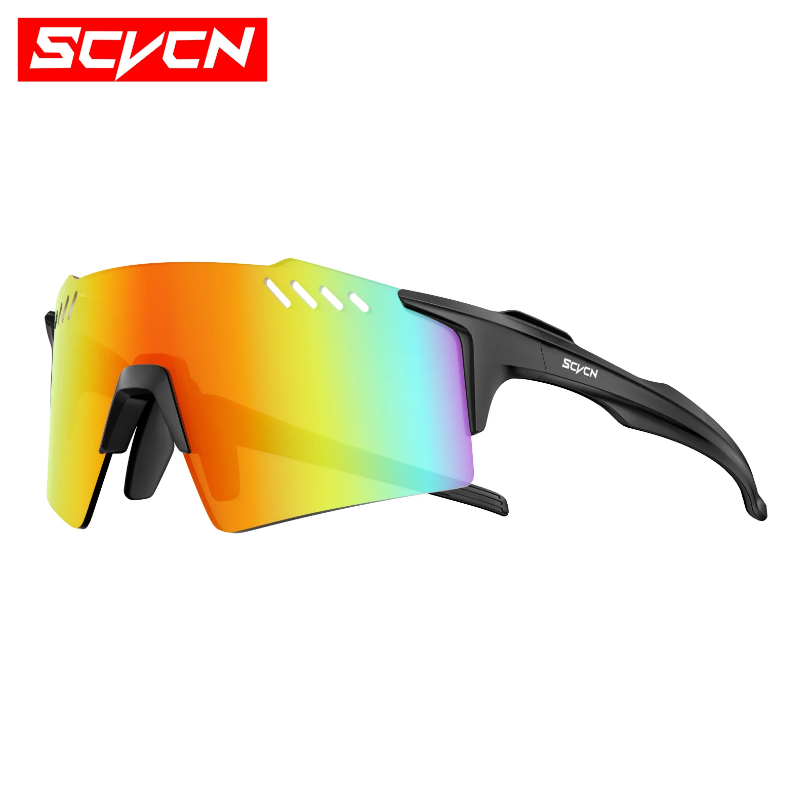 SCVCN gafas de sol fotocromáticas para exteriores, gafas deportivas para ciclismo, gafas para hombre, gafas de escalada MTB, gafas para mujer para conducir en bicicleta: BLANCO