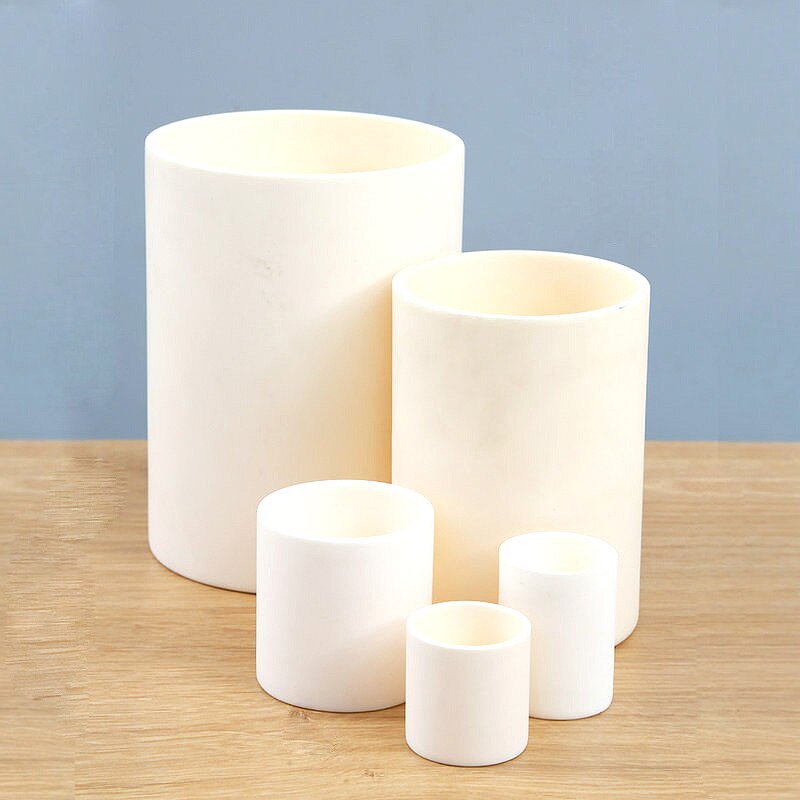 1pc 5ml zu 1000m Labor Korund zylindrischen Tiegel 99% Aluminiumoxid-tiegel Hohe temperatur widerstand Flüchtige asche tiegel
