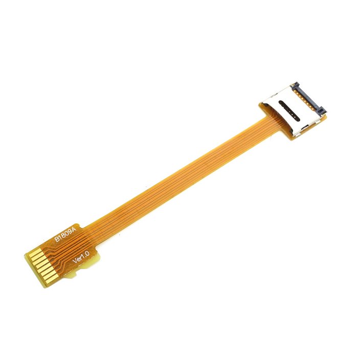 Micro SD TF Memory Card Kit Male to Female Extension Soft Flat FPC Cable 10cm