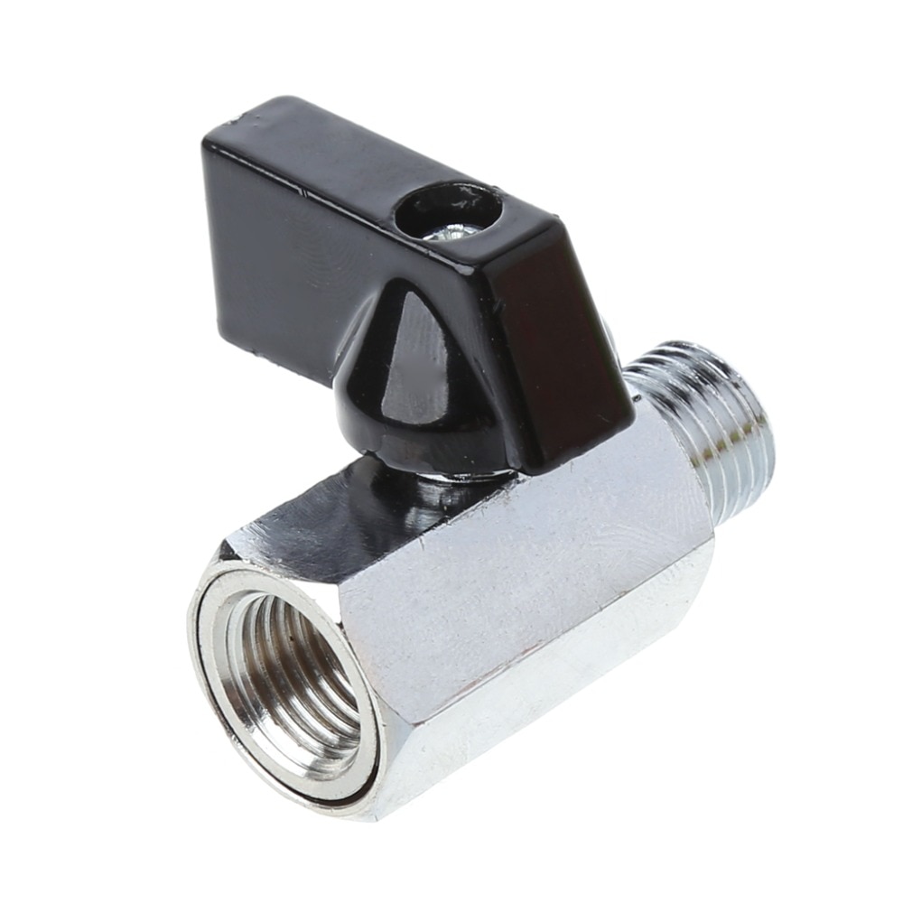 Laiton Mini robinet à tournant sphérique 1/4 "BSP mâle à filetage femelle compresseur d'air tuyau robinet à tournant sphérique
