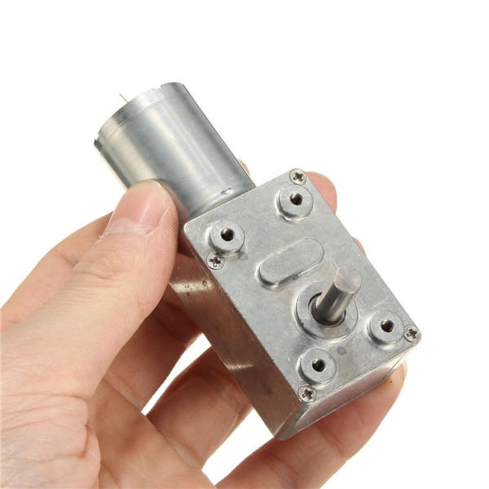 Produktbild von 24V DC-Schneckengetriebemotor – Doppelschaft, 68 Kg Drehmoment, Selbstsichernd, Vollmetall, Für Roboter & Automatisierung (470 U/min)
