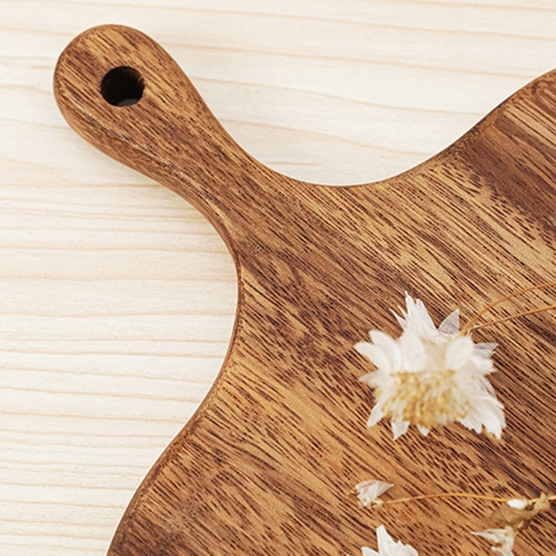 Wooden Serving Cheese Board for Cheese Bread Sandwiches Appetizers Wooden Cutting Board with Handle