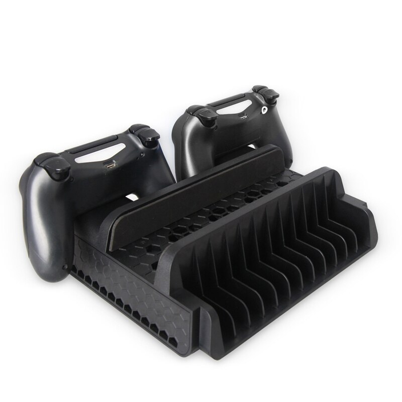 Support Vertical multifonction PS4/Slim/PRO avec ventilateur de refroidissement refroidisseur double contrôleur chargeur Station de charge pour SONY Playstation