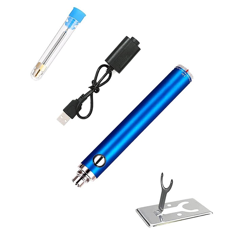 Wireless Charging Welding Tool, USB Safe Welding Repair Tool,Adjustable Temperature, Wireless Charging,For Both Home: Blue