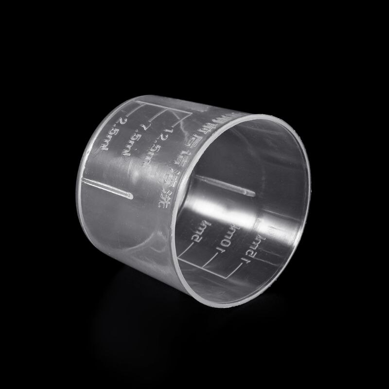 10Pcs 15ml Clear Plastic Measuring Cup Graduated Measure Beaker Measuring Medicine Cups For Lab