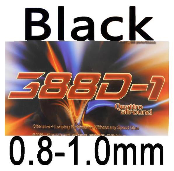 Original Dawei 388d-1 Quattro All Round Long Pimples Table Tennis Rubber With Pips-out Pips-long Rubbers: black 0.8-1.0mm