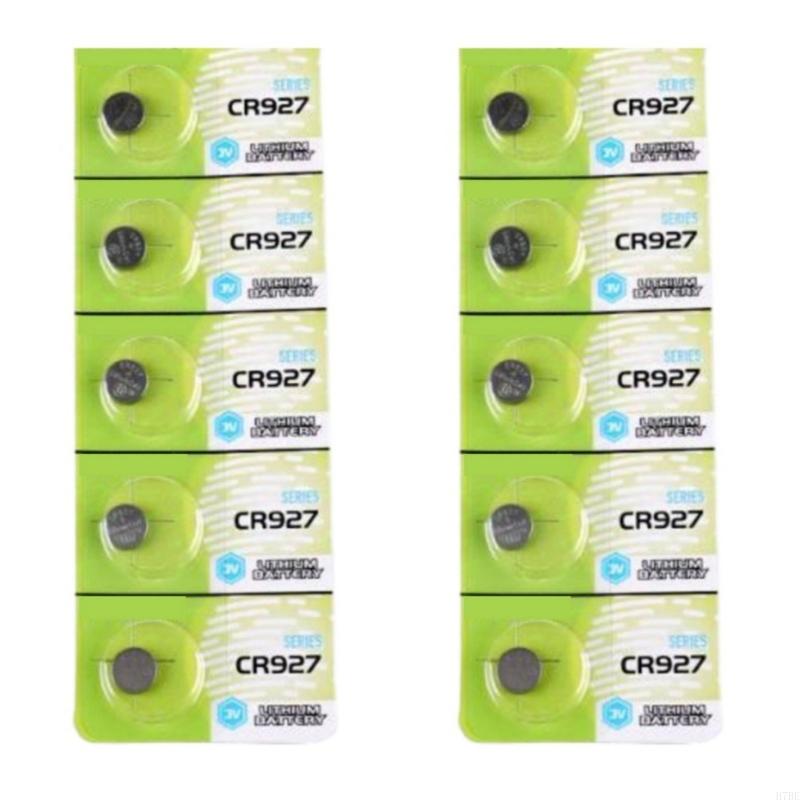 H7BE CR927 Battery 3V Lithium Button Batteries 10/5Pack for Low Power Devices: Yellow