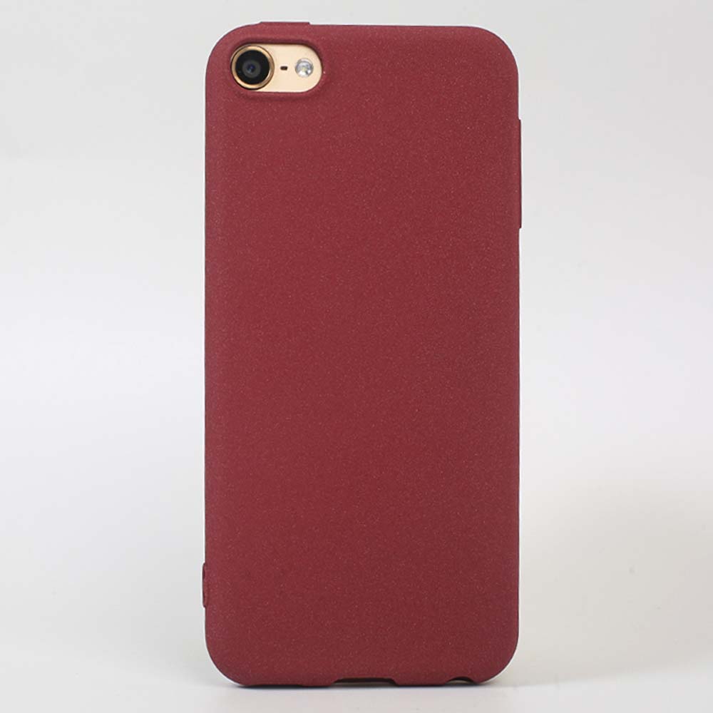 2-in-1 Soft Protective Shell Skin Case Cover for Apple iPod Touch 7 7th 6 6th 5 Tempered Glass Screen Protector: Dark Khaki