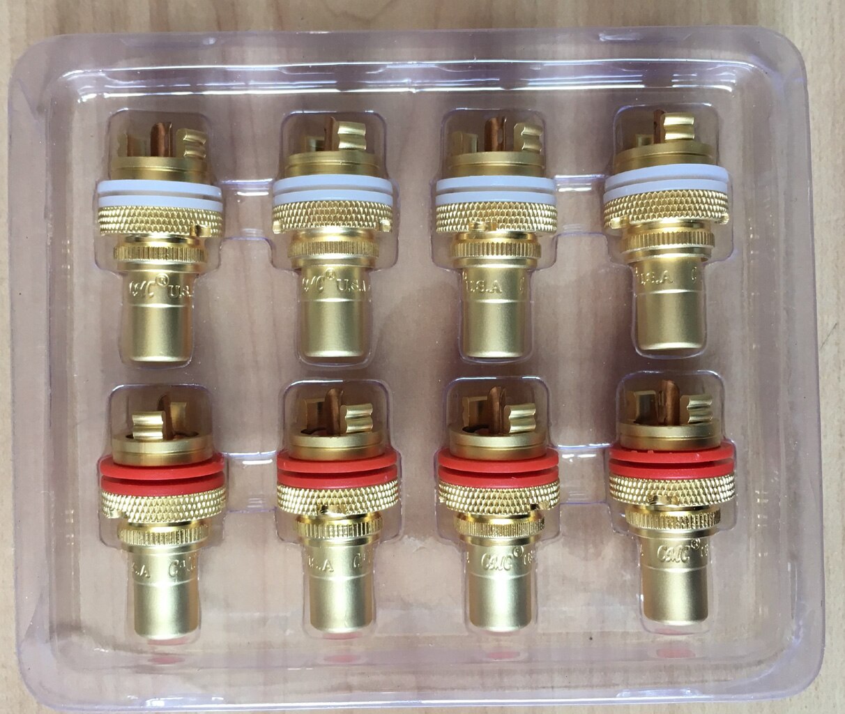 Rca Seat Alle Koper Vergulde Rca Socket Rood, Wit Een Paar Prijs