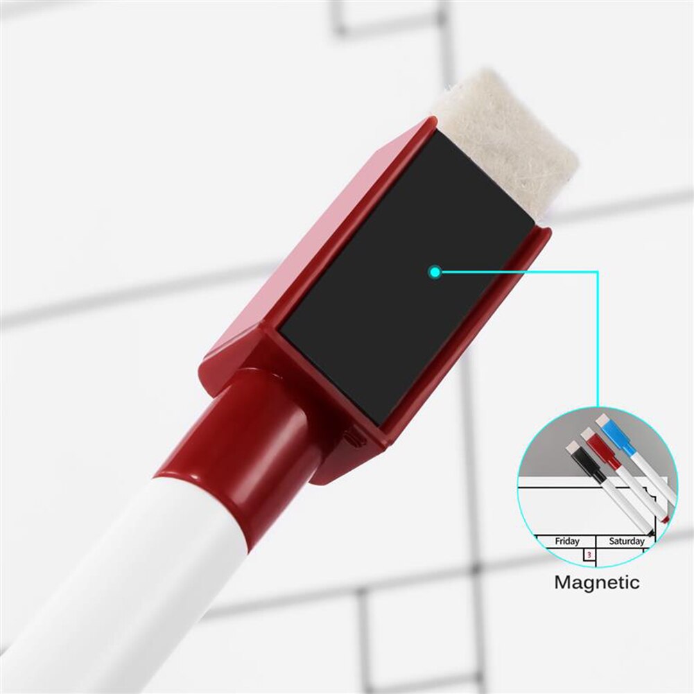 Pegatinas reutilizables para nevera, calendario magnético con 3 marcadores de colores, planificador mensual, tablero magnético para mensajes, calendario de dibujo con imán