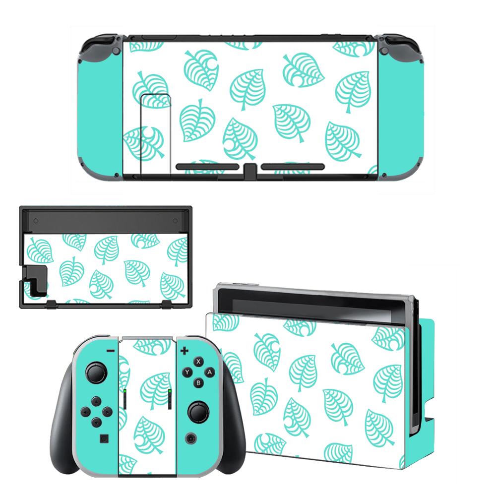 Protector de pantalla de vinilo para consola Nintendo Switch NS, pegatinas protectoras de Animal Crossing, controlador y soporte de soporte