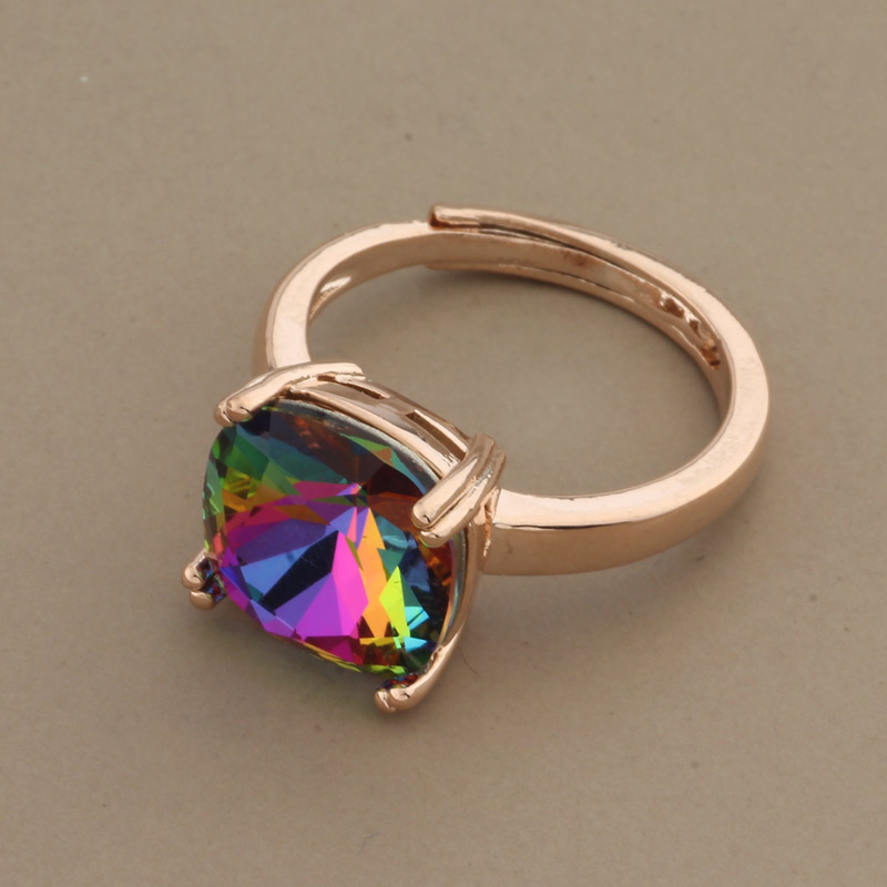 Anillos de lujo con forma cuadrada para mujer, joyería de clásico, joya para , anillo de boda, de joyería Vintage, 2022: Verde