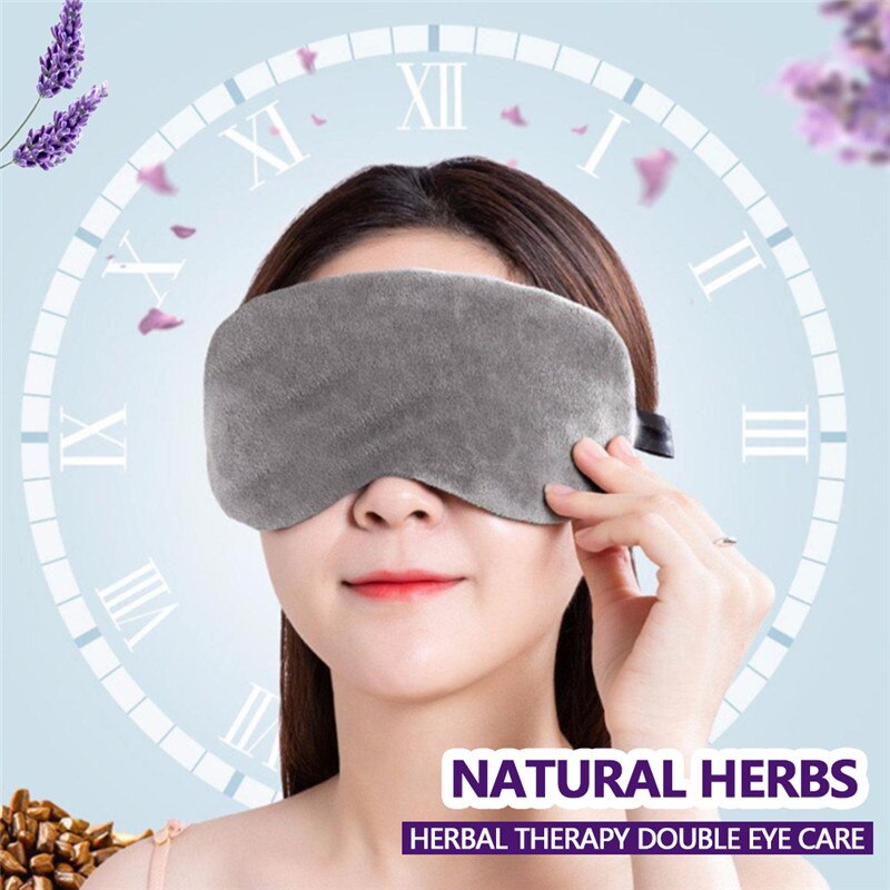 Lavender Heated Eye Mask for Sleeping USB Heated Eye Mask Warm Steam Dry Eye Mask Electric Temperature Heating Eye Mask