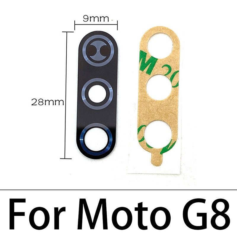 2 Pcs/Lot ,For Motorola Moto G9 Plus X4 G8 Play G6 G5 G5s G8 Plus Z2 Force Play G7 Power Back Rear Camera Glass Lens + Adhesive