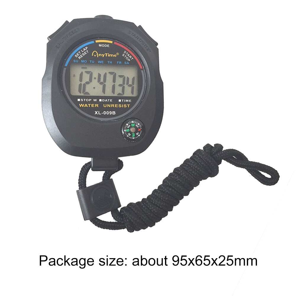 XL-009B Electronic Digital Handheld Timer Alarm Counter with Compass Stopwatch Outdoor Sports Running Training Chronograph: Timer with Compass