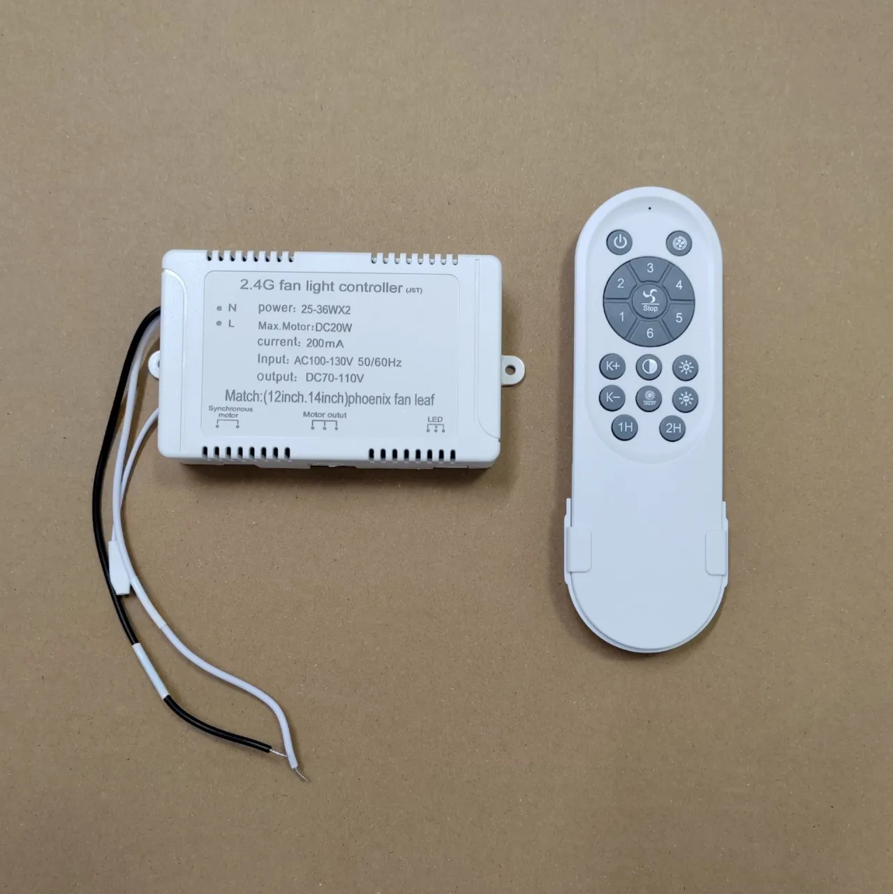 Export Schlafzimmer Ventilator Licht Fernbedienung 2,4 G DC Variable Frequenz 110 V Controller DC Keine Polarisation Einstellbar Niederspannung 24 V
