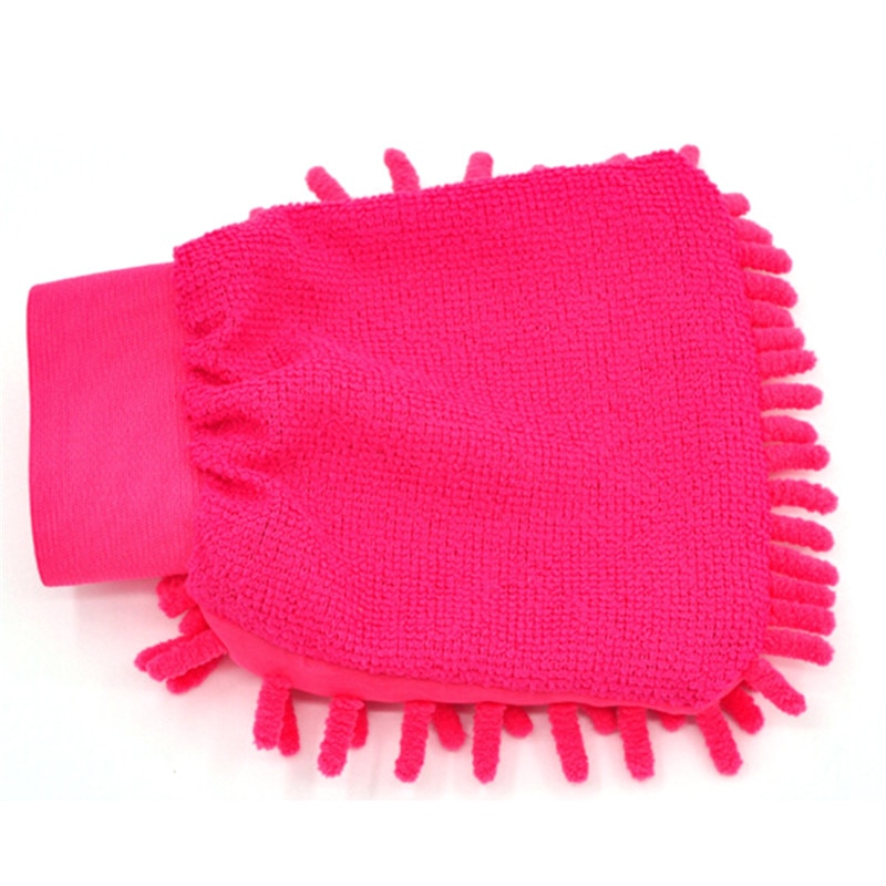 Nouvelle 2 en 1 fibre Ultrafine Chenille microfibre gant de lavage de voiture gant doux maille support pas de rayure pour le lavage de voiture et le nettoyage