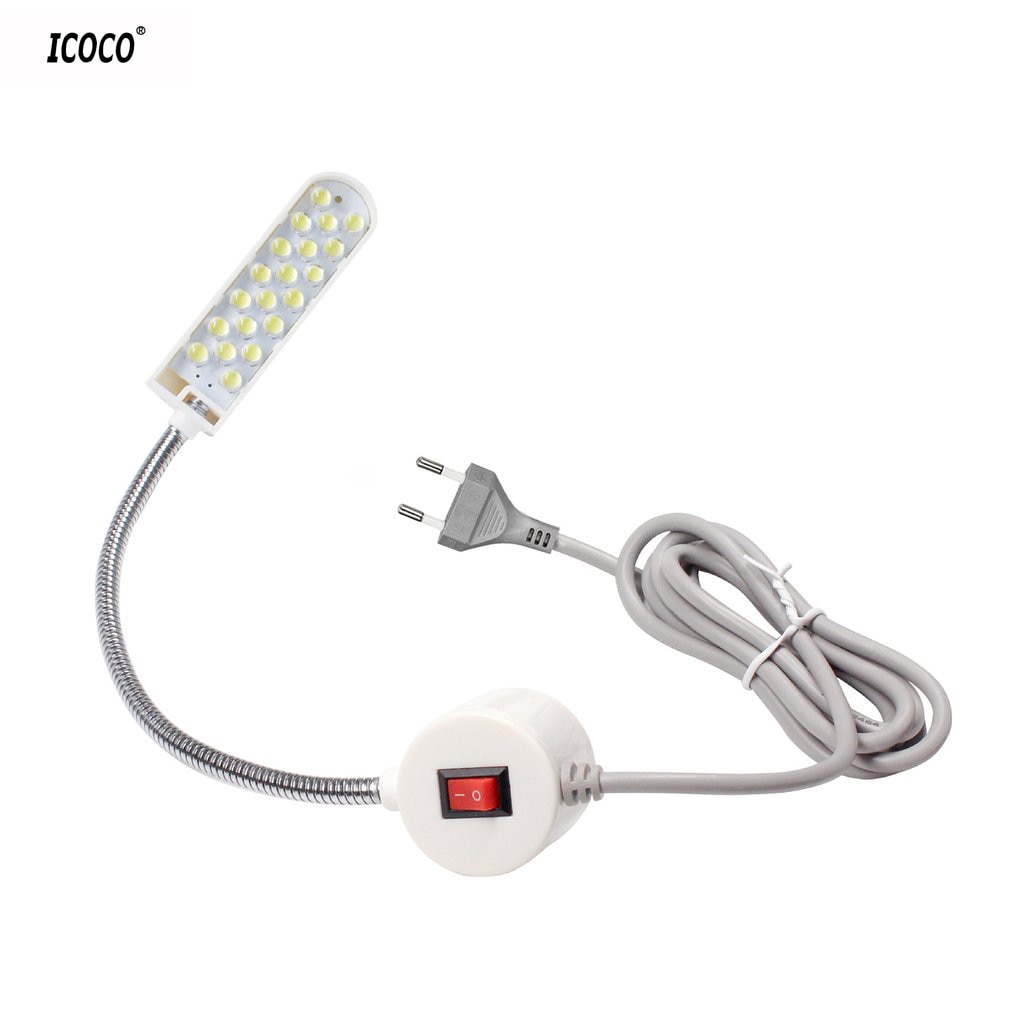 Icoco 20 Leds Werklampen Naaimachine Led Lamp Energiebesparende Witte Sterke Magnetische Base Lampen Met Magneten Licht armatuur