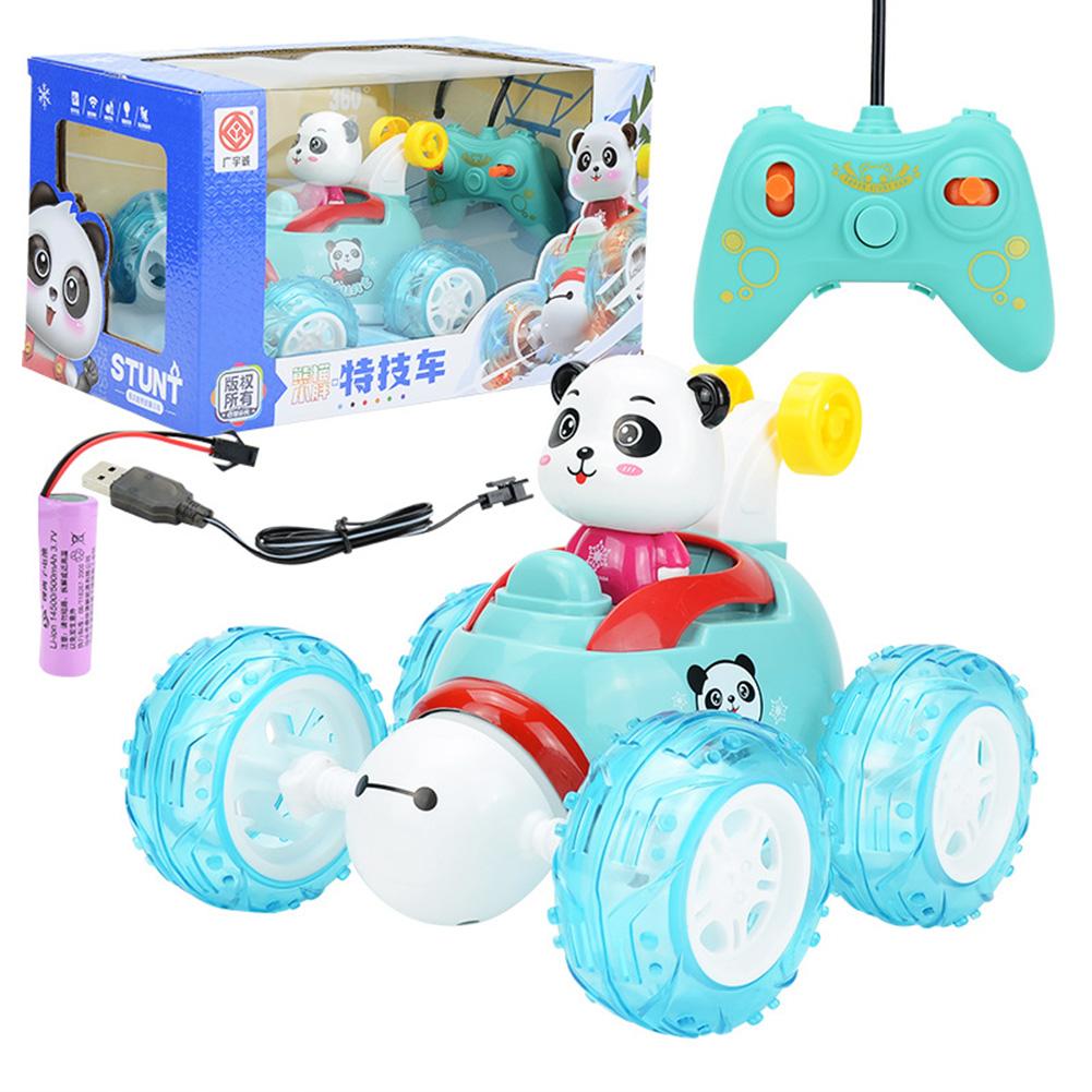 Stunt remote control car music light high speed 360 degree rotating drift off-road vehicle rc stunt deformation car kids: Default Title