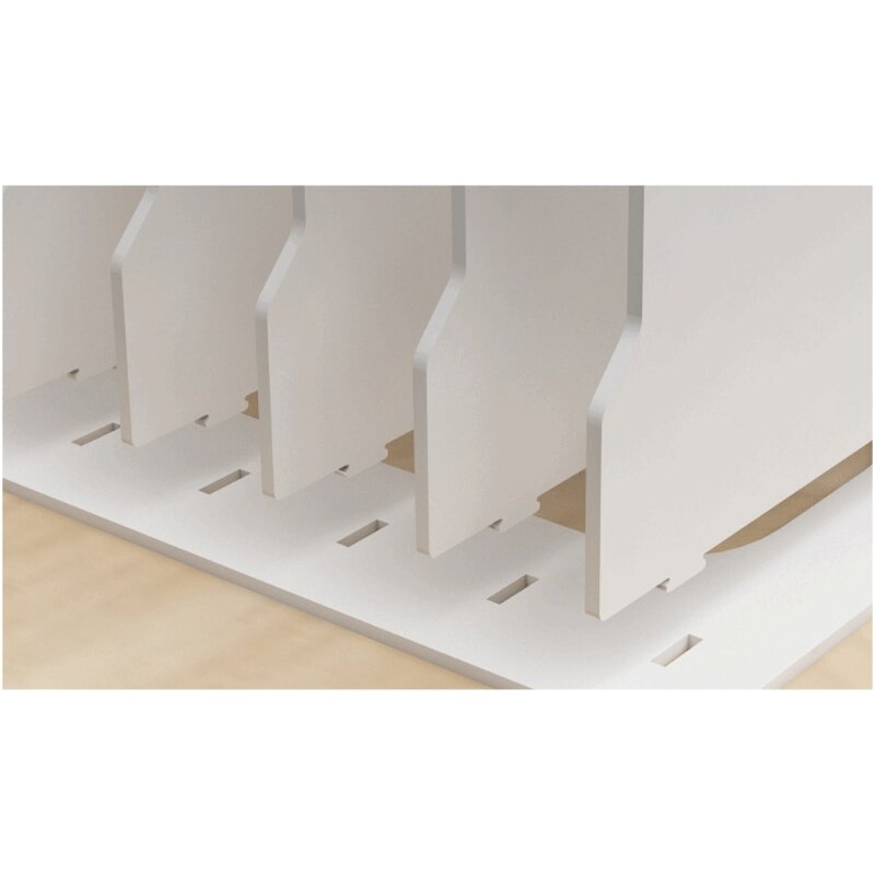 Multi-layers Paper File Holder Sundries Storage Box PVC Wood Desktop Book Magazine Desk Shelf Stationery Organizer