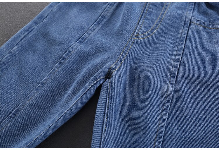 Jongensbroeken kinderjeans casual lente effen katoen midden elastische taille broek voor jongensjeans kinderkleding kinderbroeken