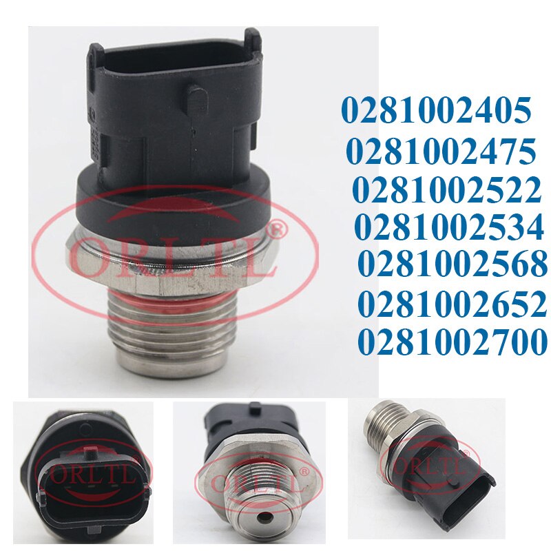 Capteur haute pression pour BOSCH, rampe commune, carburant, 0281002405 0281002475 0281002522 0281002534 0281002568 0281002652 0281002700