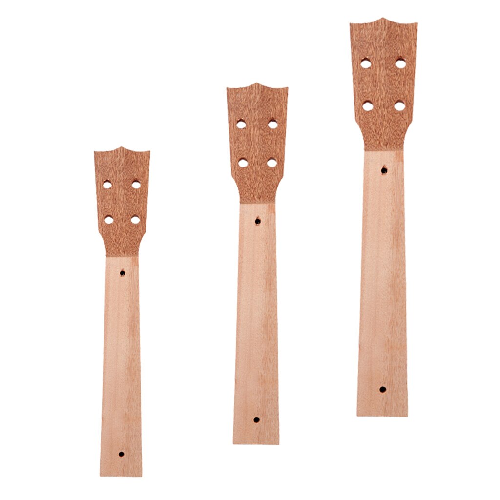 Sapele wood 21/23/26 " ukulele mini guitar ufærdige hals gør-det-selv dele