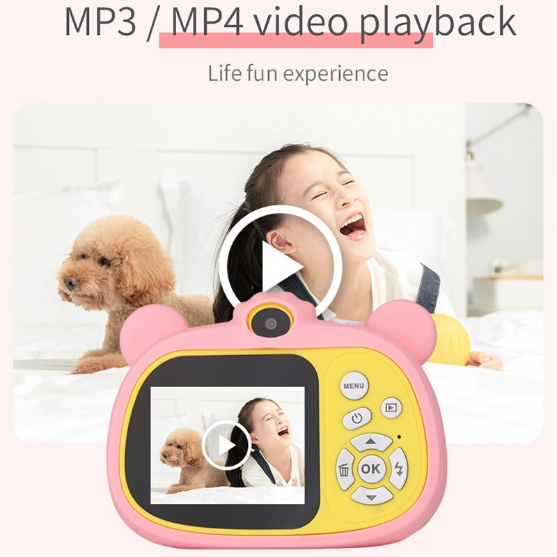 Aparat dziecięcy 3200W Mini Kids 2 "aparat cyfrowy HD Video Mp3/MP4 aparat fotograficzny dla dziewczynek/chłopców