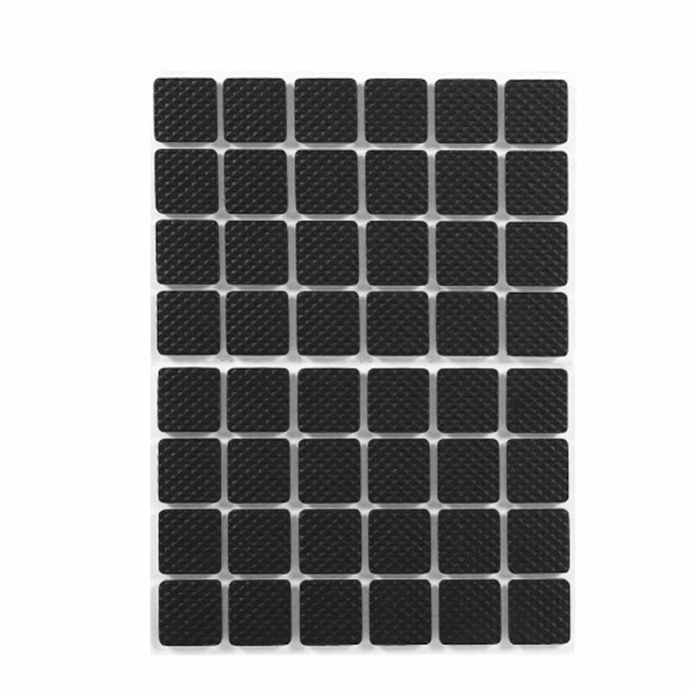 48Pcs antislip Zelfklevende Meubilair Rubber Voeten Pads Tafel Stoel Floor Protectors Mat Ronde Sticky Pad Voor sofa Stoel Been: Square