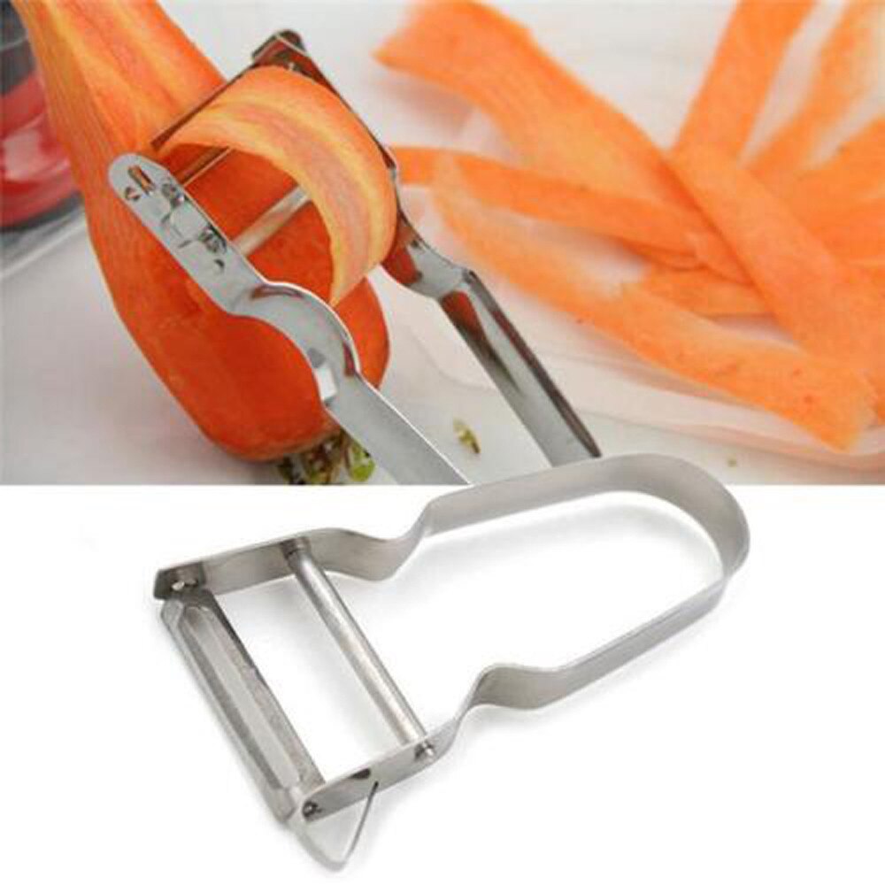 25 # Rvs Dunschiller Slicer Voor Fruit Groente Spud Aardappel Franse Wortel Cutter Keuken Gadget Tool Speed Peeler Slicer