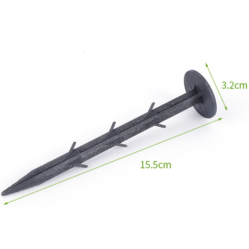 100Pcs Tuin Nagel Haringen Fix Tool Voor Anti-Vogel Net Film Grondzeil Nail Plastic Film Vaste Peg tuinieren Fixing Tool