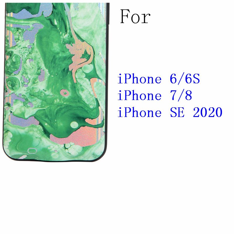 Smart External Battery Charger Case For iPhone 11 Pro X XR XS Max marble Power Bank charging case for iPhone 6S 7 8 Plus SE: 4.7-TYLXB