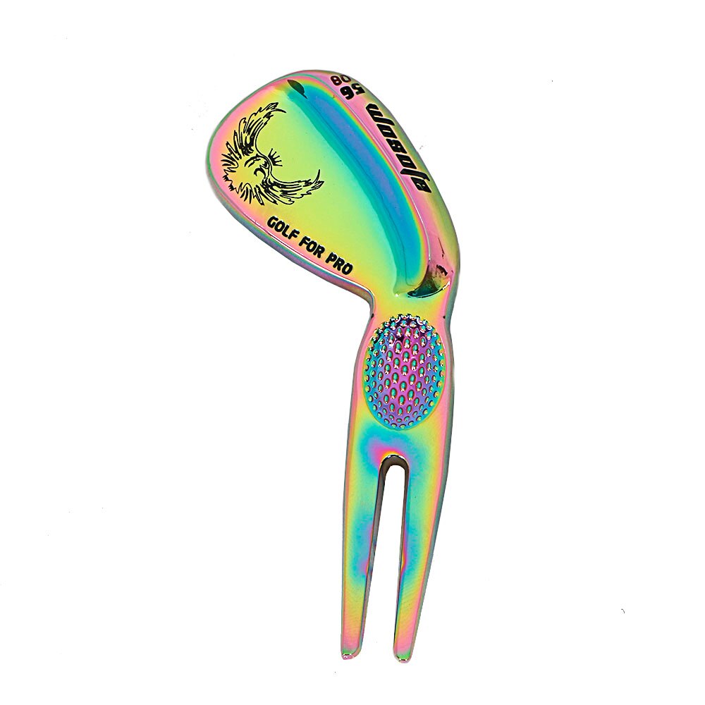 Lightweight Golf Putting Green Repair Tools Divot Fork Pitchfork Lawn Repair Club Rest Kit Metal Golfer Keepsake Souvenir