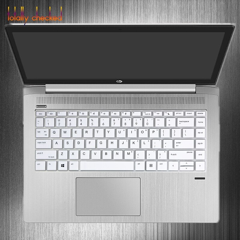 Laptop tangentbord skyddande tangentbordsskydd 13 14 tum för hp probook 440 430 640 g4 g5 notebook pc: Vit