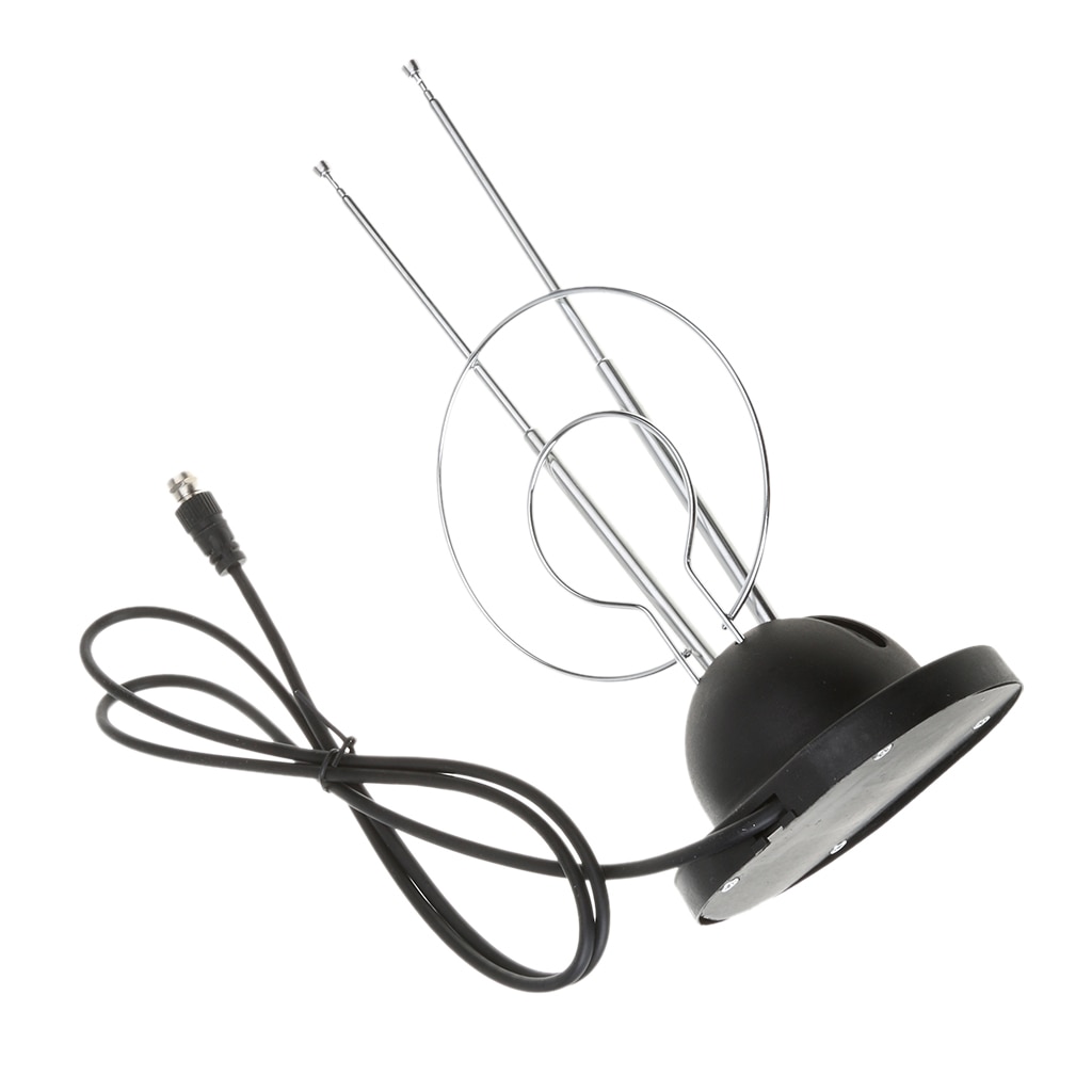 Antenne TV d&#39;intérieur, antenne TV haute définition avec oreilles de lapin, VHF / UHF