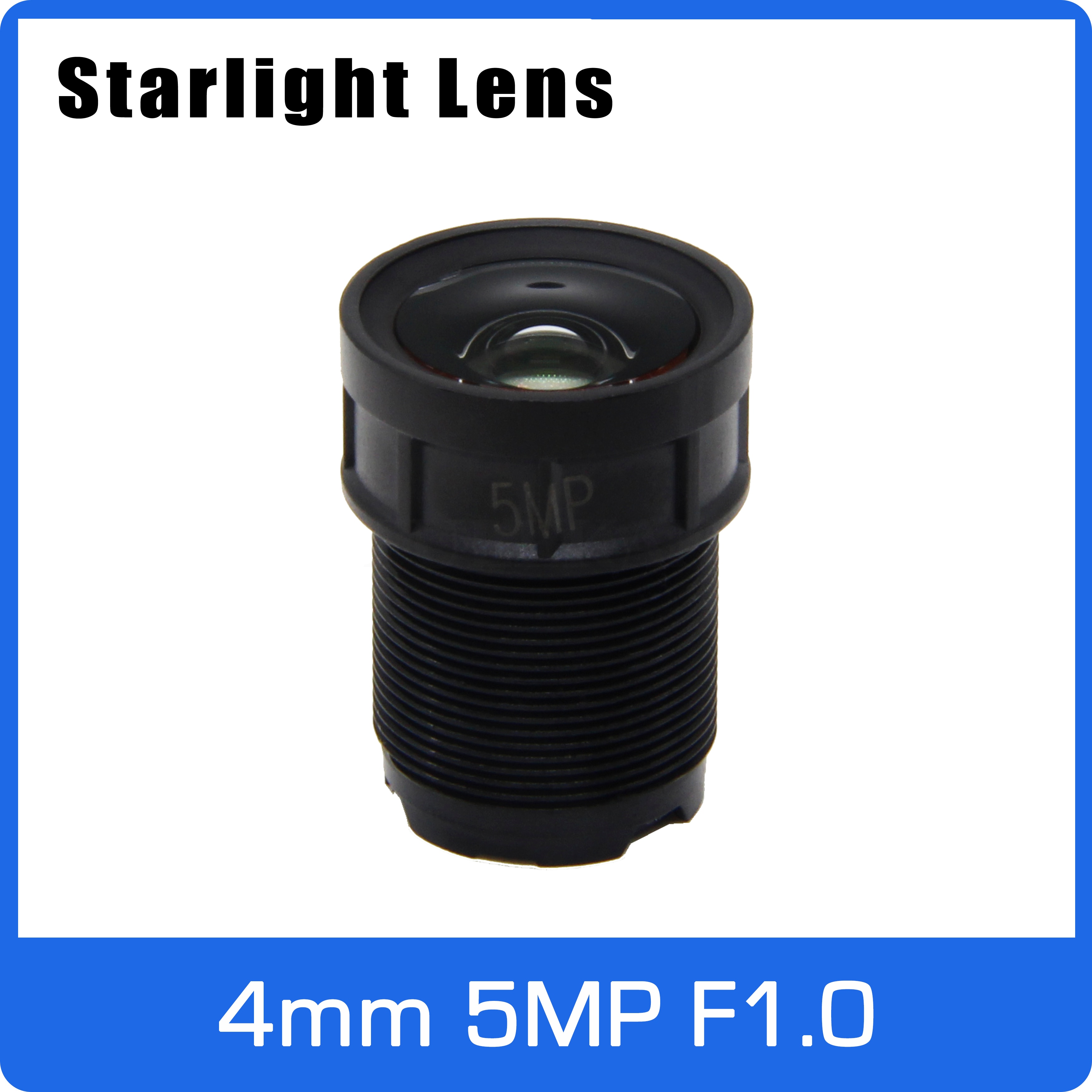 Super Starlight 5MP Lens Aperture F1.0 4mm For SONY IMX335 Ultra Low Light IP Camera
