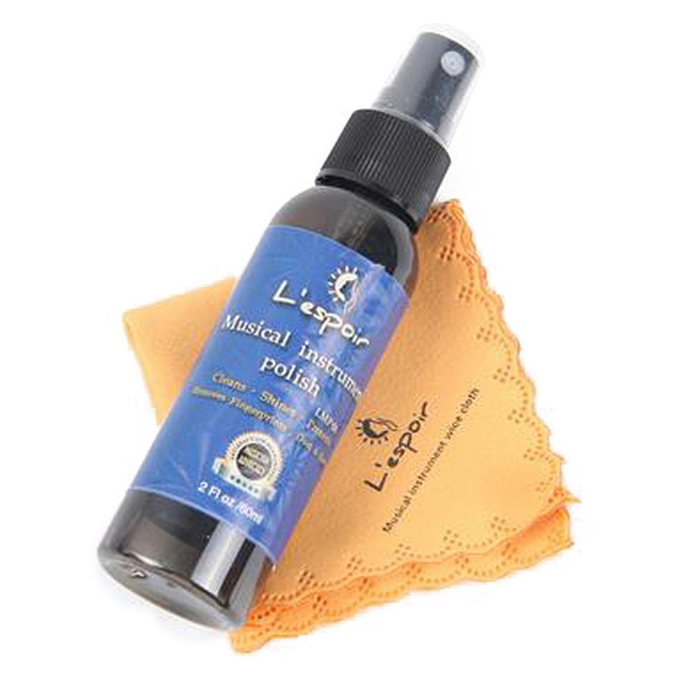 Diapasón de guitarra de 60ML diapasón de aceite de enfermería aceite de limón + paño de limpieza Set Universal guitarra ukelele Bass Care Tool Accessories