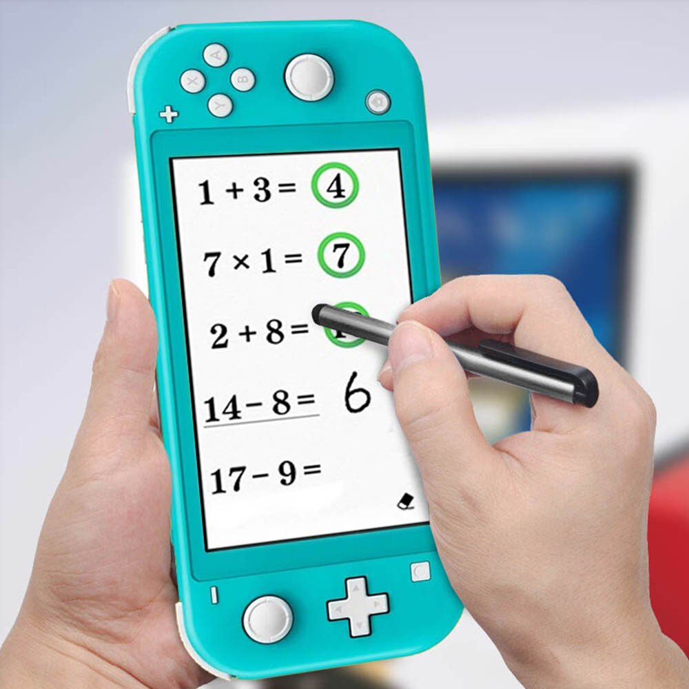 Stylet x2 avec capuchons de bouton de pouce analogiques amovibles en Silicone, pour nintendo Switch Lite et NS, Kit de couverture de contrôleur